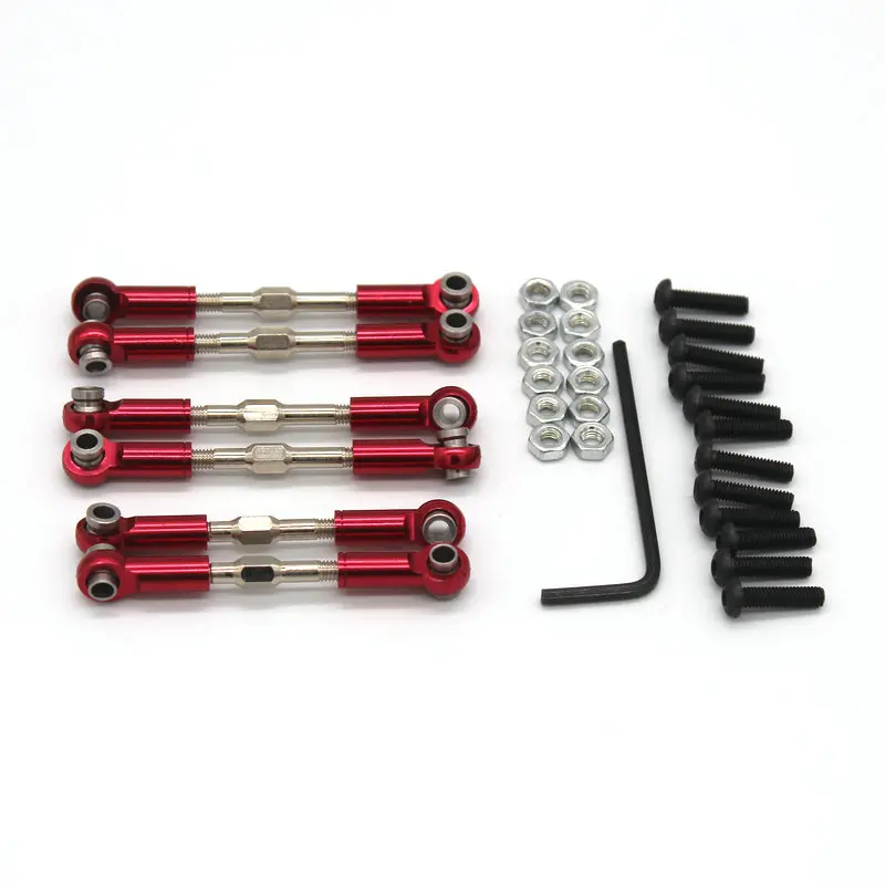 Wltoys 144001 144010 14016 14018 124008 124010 124016 124017 124018 124019 RC Remote control car metal upgrade rod 6 parts