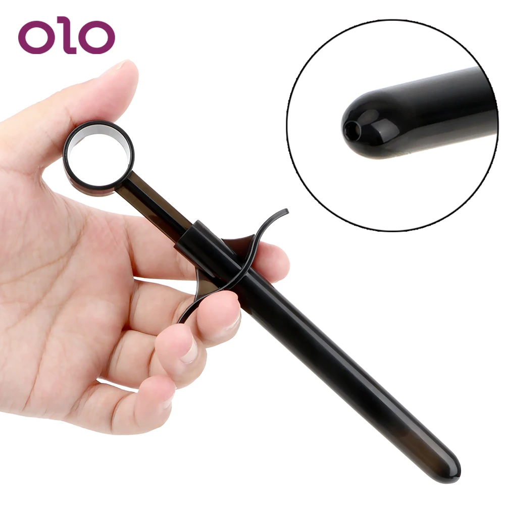 OLO Anal Vagina Lubricant Injector Anal Plug Inject Lubricant Lube Shooter Oil Launcher Sex Toys For Men Women