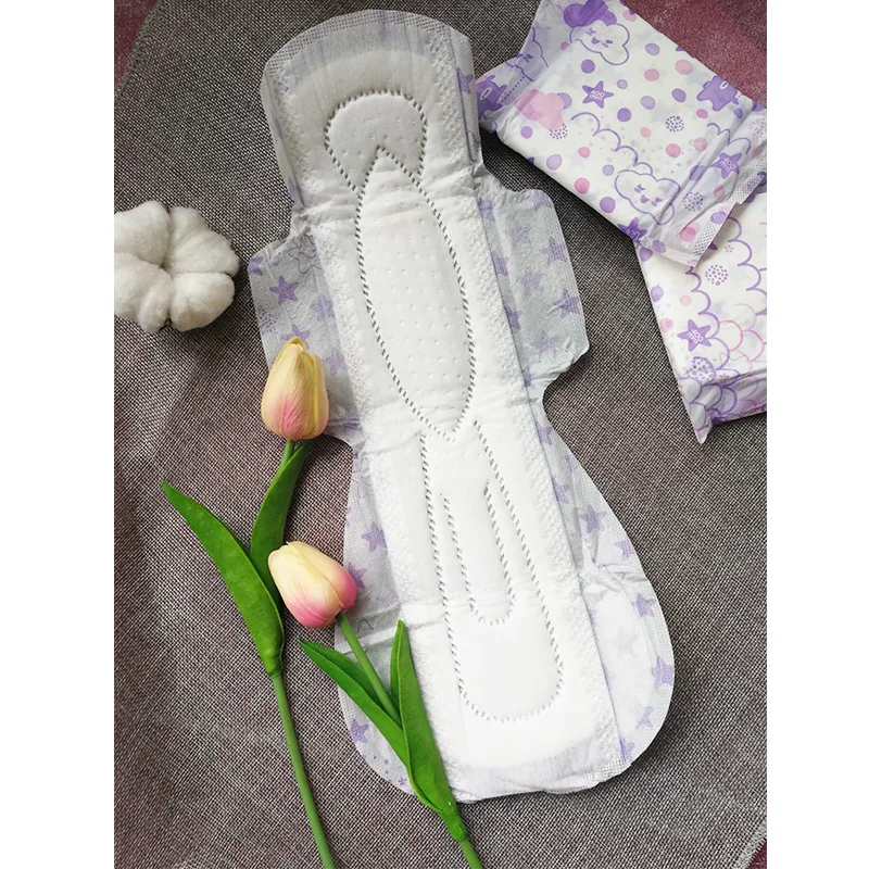 Whipser Night Use Sanitary Napkin with Wiings 400mm Sanitary Pad Breathable & Leak-proof Super Abosrbency Soft Cotton Material