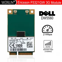 Ericsson F5321GW szerokopasmowe mobilne 3G PCIe VNJRG WWAN karty DW5560 dla Dell E5430 E5530 E6230 E6330 E6430 ATG E6530 Vostro 336