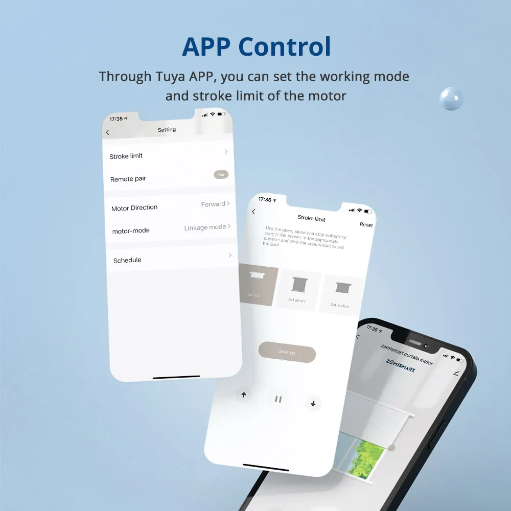 Zemismart-Motor de persianas eléctricas Tuya WiFi 2N, tubo de 38mm, persianas tubulares inteligentes, Smart Life, Alexa, Google Home, Control por voz