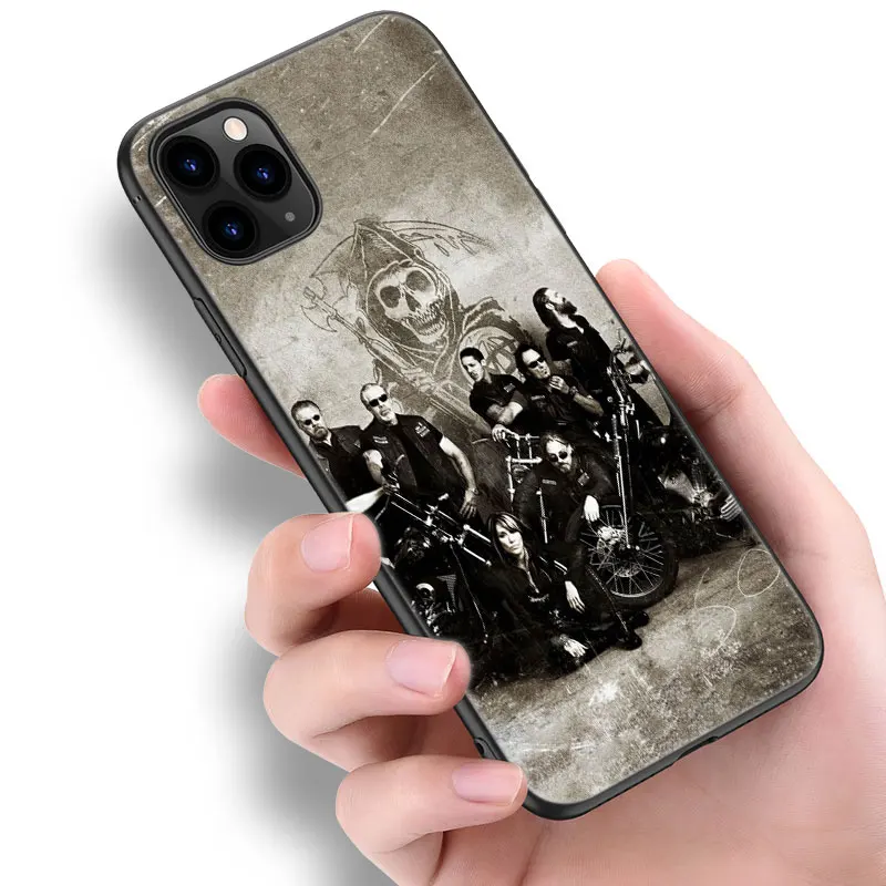 Sons Of Anarchy Phone Case For Apple iPhone 13 12 Mini 11 Pro Max XR X XS MAX 6 6S 7 8 Plus 5 5S SE 2020 Black Cover Coque Funda