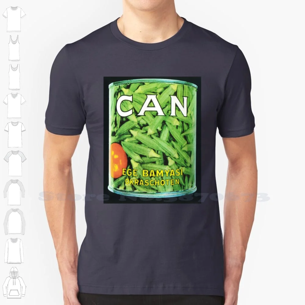 Can 100% Cotton T-Shirt Can Krautrock Jaki Liebezeit Holger Czukay Damo