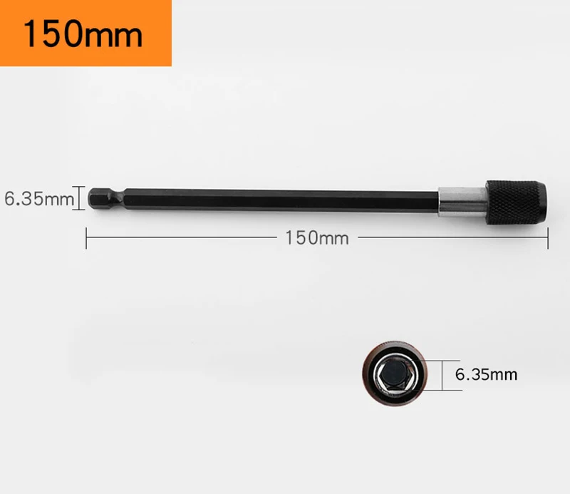 1/4 "Hex magnetyczny wiertło śrubowe wskazówka szybka zmiana uchwyt przewodnik napęd wiertła wkrętak Bit 60/100/150mm przedłużenie narzędzia zestaw