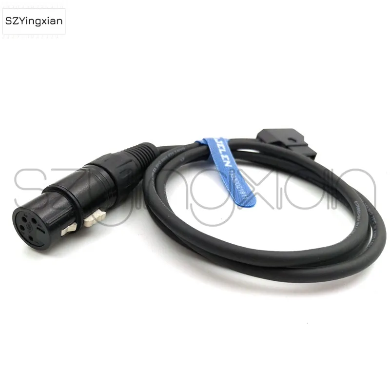 XLR 4-Pin Female To D-Tap Sony Venice F55 SXS Camera Practilite 602 SLR Camera Power Cord