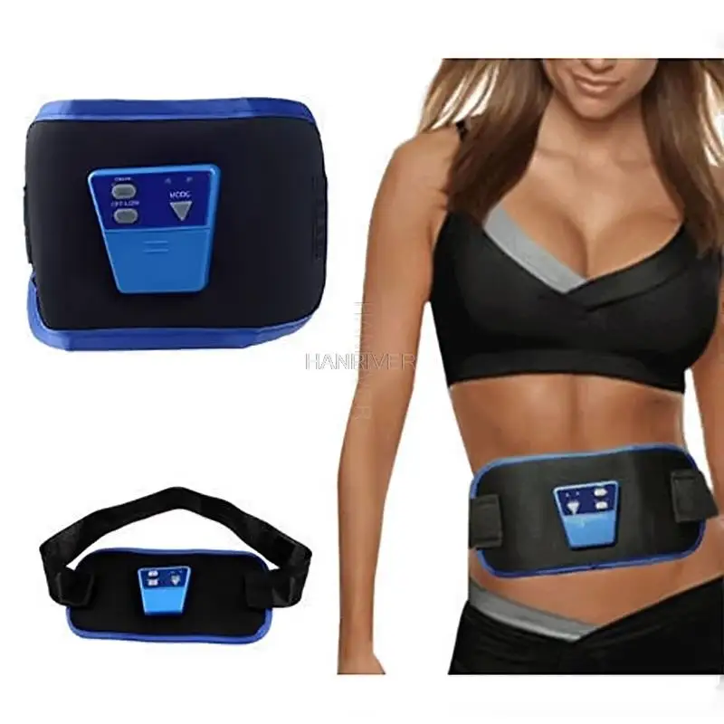 Unisex Elektrische Afslanken Riem Afvallen Fitness Massage Sway Trillingen Abdominale Buik Spier Taille Trainer Stimulator