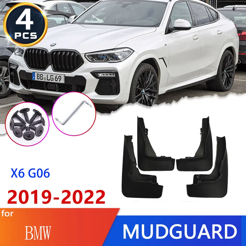 For BMW X6 G06 2019~2022 High  Fender Mud Flaps Mudflaps Mudguards Mudflap Splash Mudguard Guards Accessories Car  2020 2021