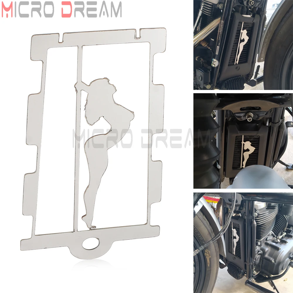 

Radiator Grill Cover Guard Protector Water Tank Cooler Cover For Harley Breakout Low Rider Fat Boy Softail Deluxe Street Boy 18