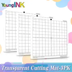 1-5PCS  Replacement Cutting Mat Transparent Adhesive Mat with Measuring Grid 12*12-Inch for Silhouette Cameo Plotter Machine