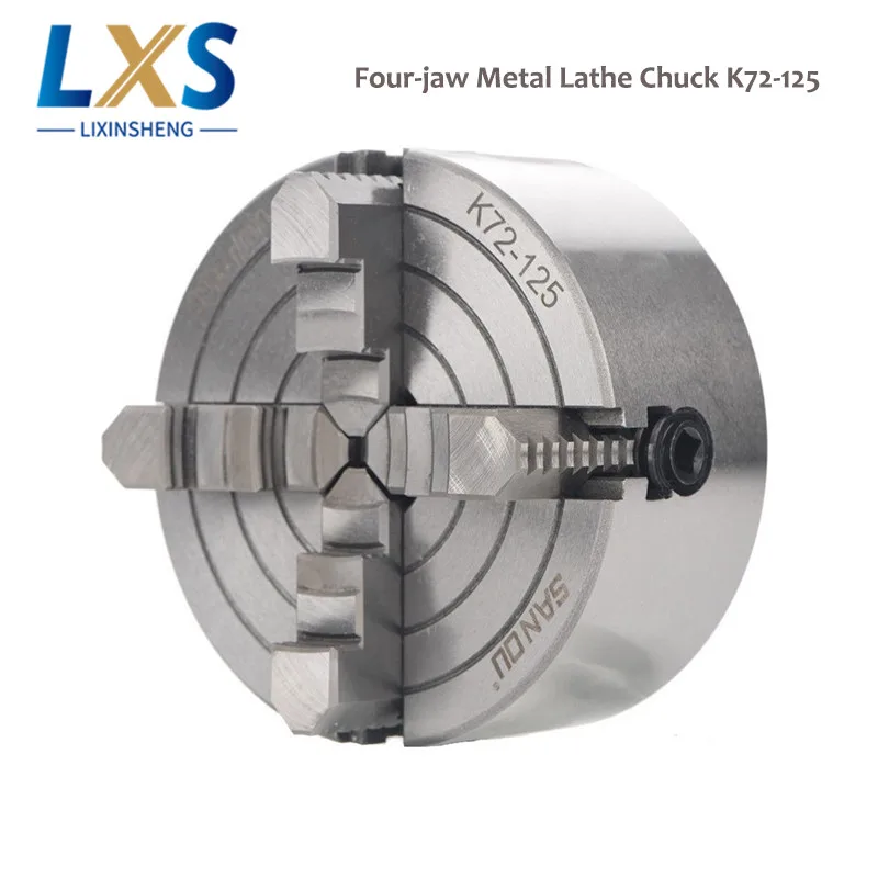 4 Jaw Chuck 125mm Self Centering Four-Jaw Independent Metal Lathe Chuck