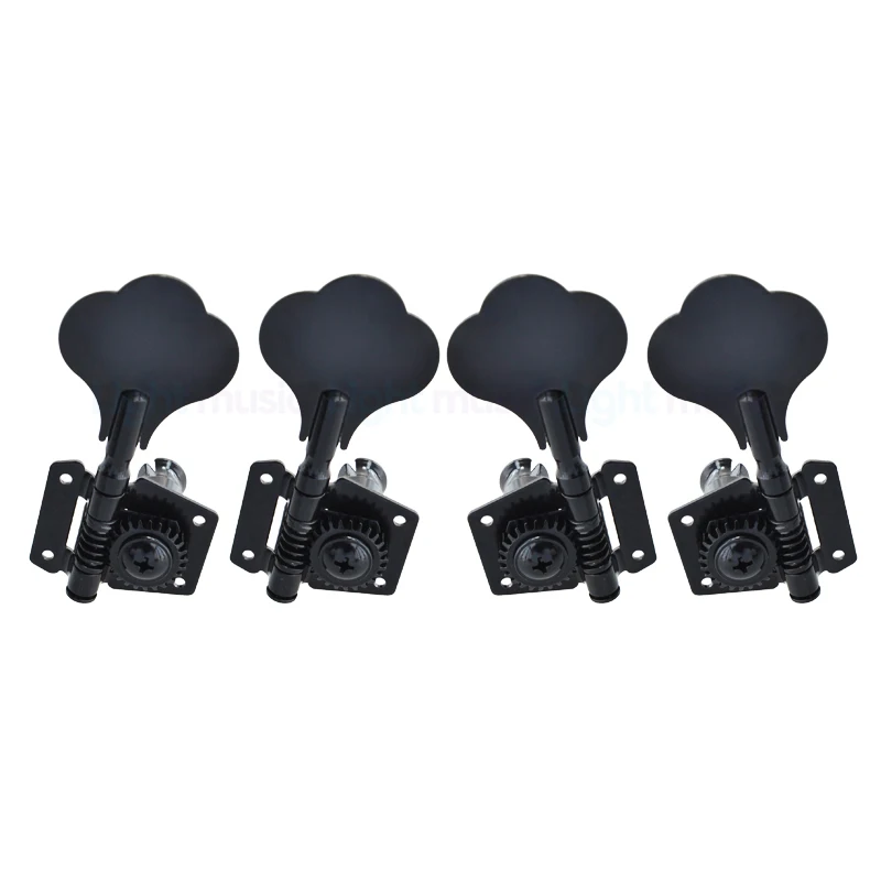 Opened Electric Bass Guitar Tuning Pegs Machine Heads Tuners for Bass Chrome Black 4R 4L 2R2L Guitar Bass Accessories