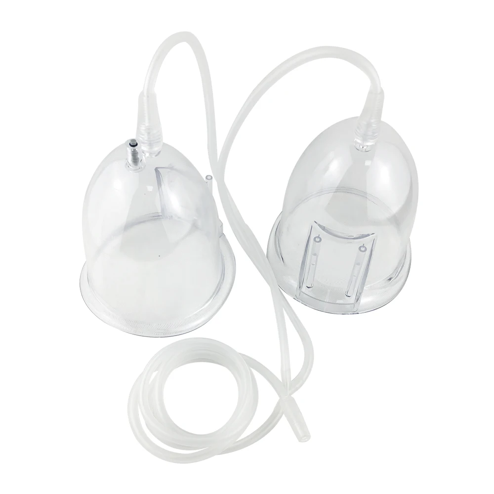 Bottom Suction Cups with Release Button L Size Vacuum Nozzle Ass Up Butt Breast Lifting Vacuum Cup