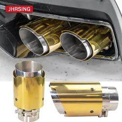 1 Pc Gold Plate Stainless Exhaust Pipe for Car Accessories Modify Universal Muffler Pipe Tail Tip