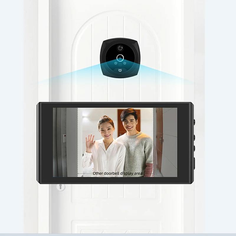 1080P HD Door Viewer Video Peephole Camer 4.3\