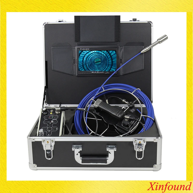 Pipe Inspection Camera with DVR 8GB FT Card,WOPSON Sewer Drain Industrial Endoscope IP68 8500MHA Battery 20/30/50M