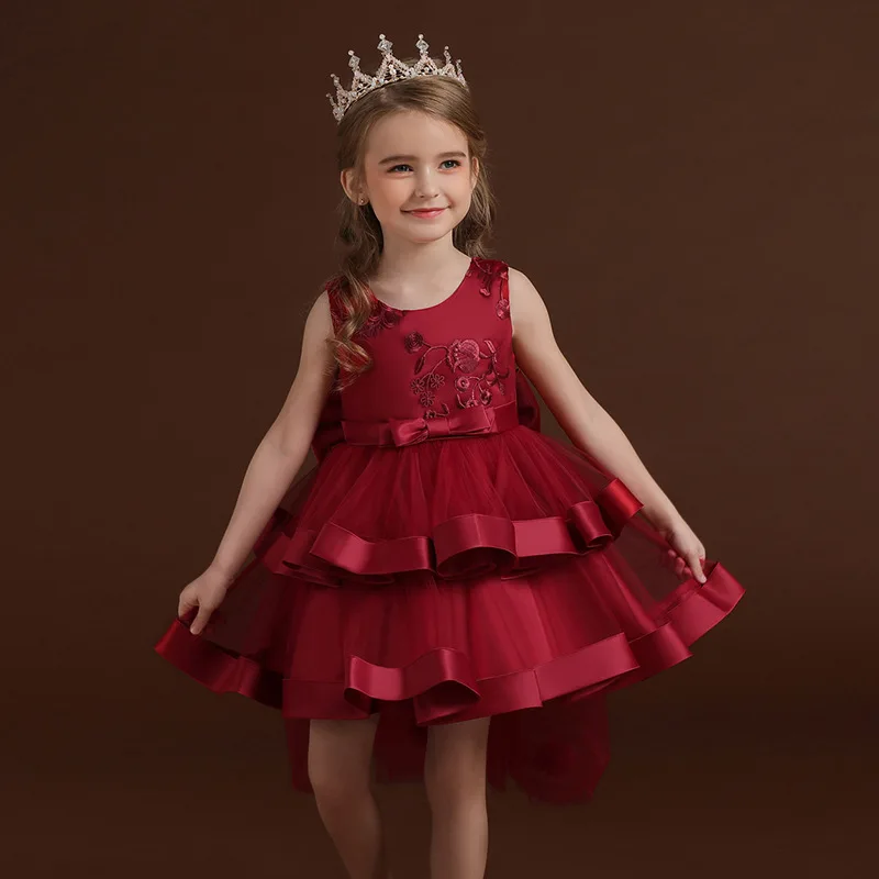 2-10Yrs Girls Dress Kids Wedding Dresses for Girls Formal Performance Gown Birthday Party 2021 Christmas Dress Baby Clothes