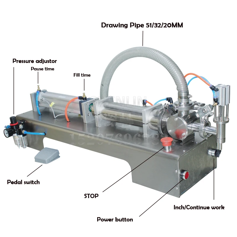 Piston filling machine automatic drawing liqiud water filler automatic bottle filling machine bottle equipment SHENLIN MACHINE