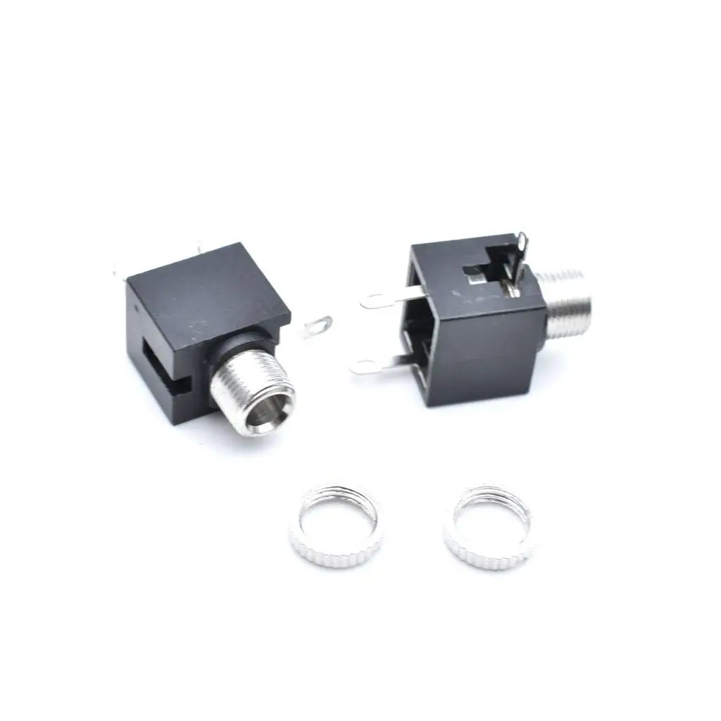 Fêmea Mono Áudio Comutado Soquete Painel Pinos Dip Fone de Ouvido Jack Adaptador Conector Pj301m 3.5 mm