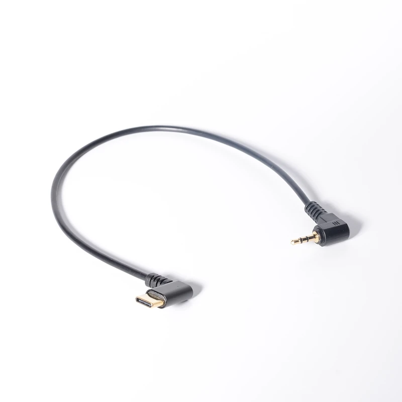 USB C to 2.5mm Audio Cable, 90 Degree Right Angle USB Type C to 2.5mm Male AUX Headphone Jack Cable 12inch/30cm