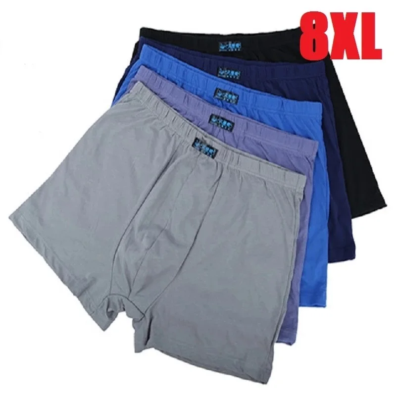 Extra Large 8xl 9xl 10xl Loose Male Cotton Underwears Lot Plus Size Boxers Pantie Underpant Big Size Men\'s Breathable Underwear