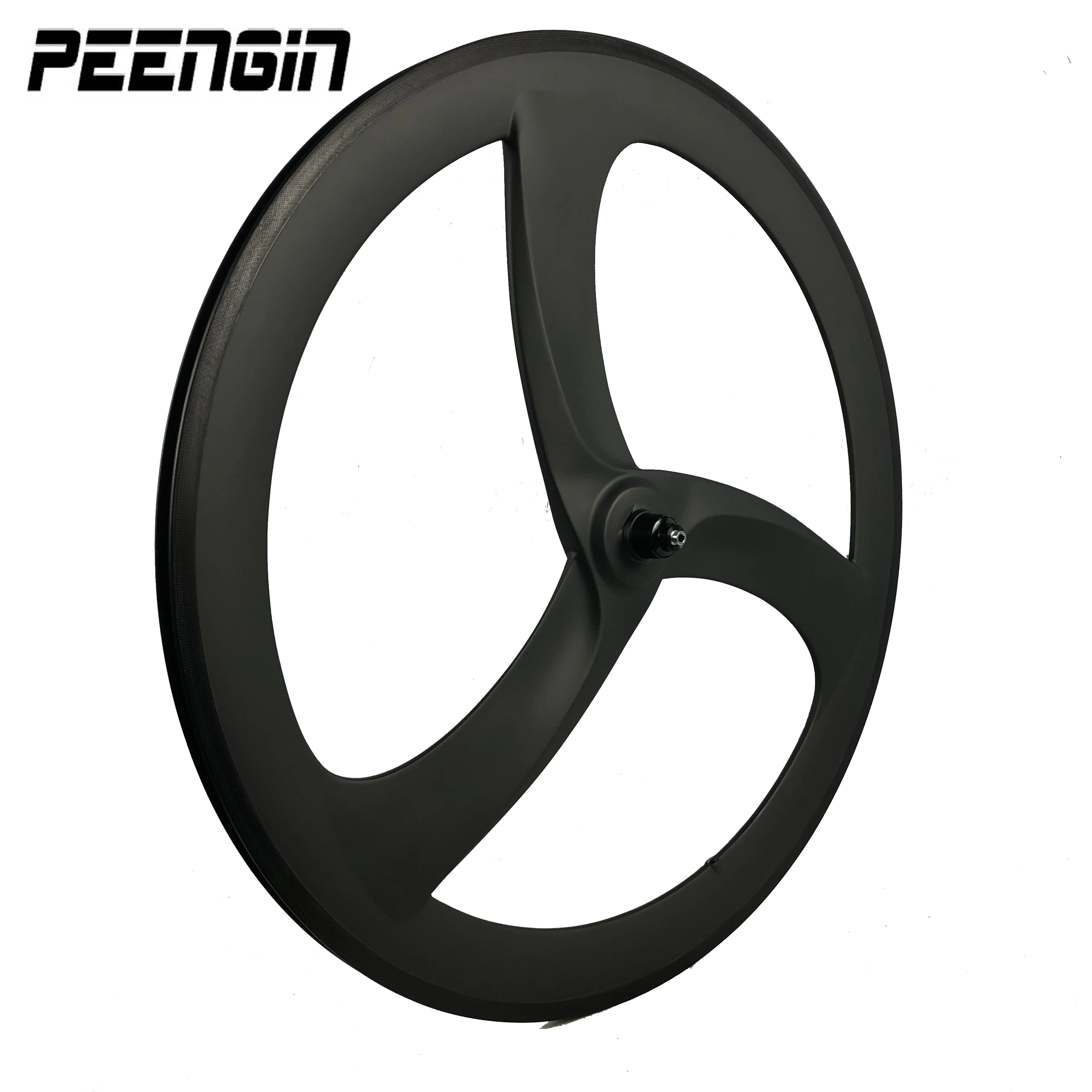 Carbon 3 Triangle Spoke Steering Bicycle Wheel Curving Low Price 20mm Width 56mm Depth Clincher 700C Cheaper Sale To Bike Team