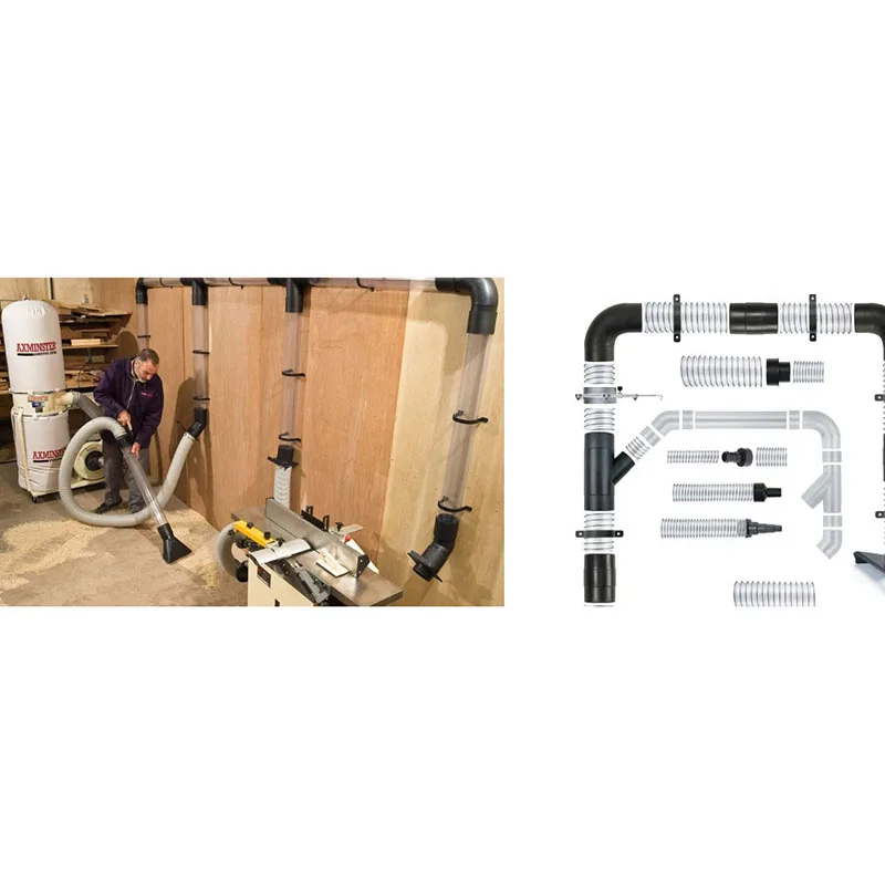 1PCS Dust Collector Accessories Woodworking Dust Collector Vacuum Cleaner Accessories Three-way Valve Air Pipe Joint 100mm
