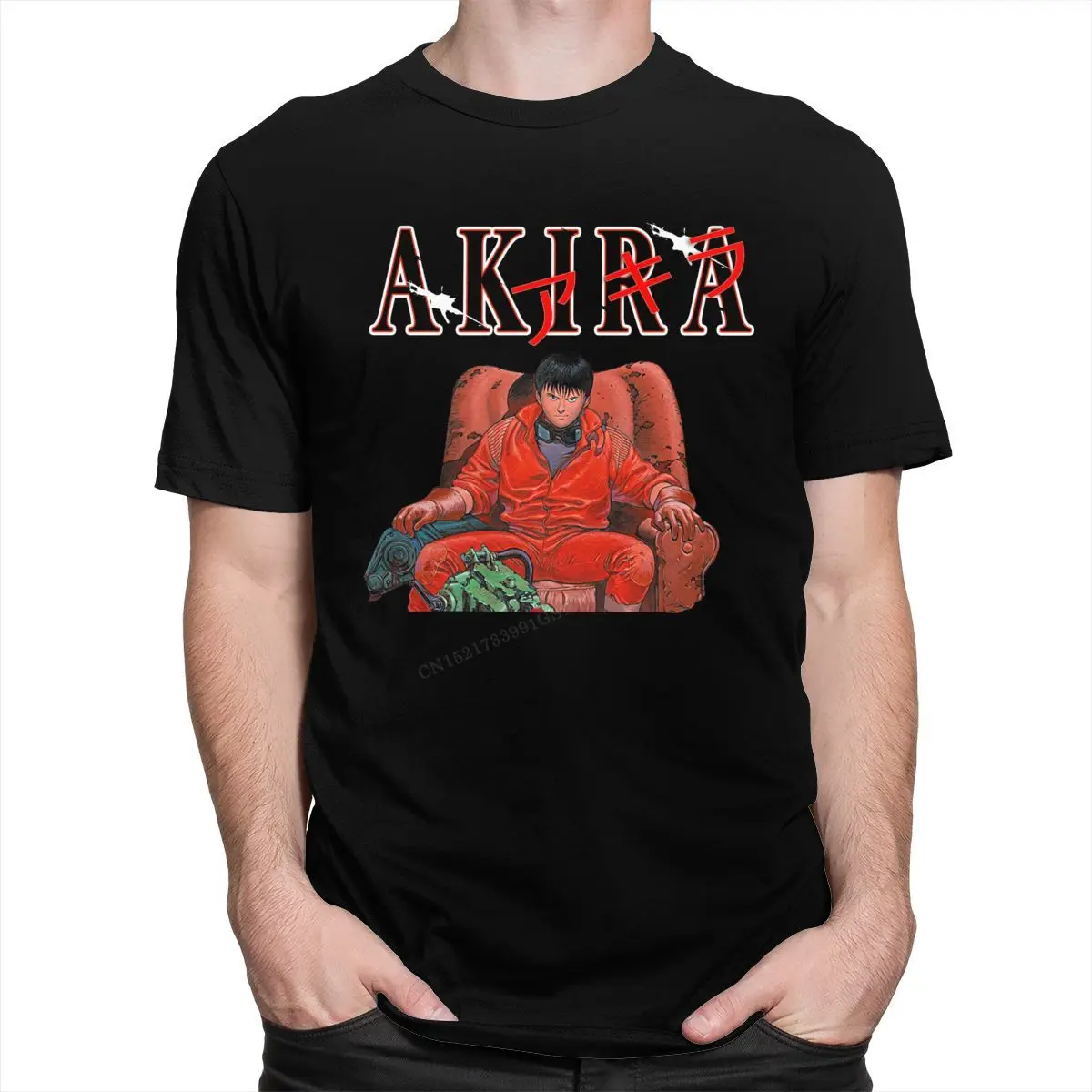 Japanese Anime Neo Tokyo Akira Top T Shirt Men Cotton Stylish T-Shirt Father's Day Manga Shotaro Kaneda Tee Tops Camisas