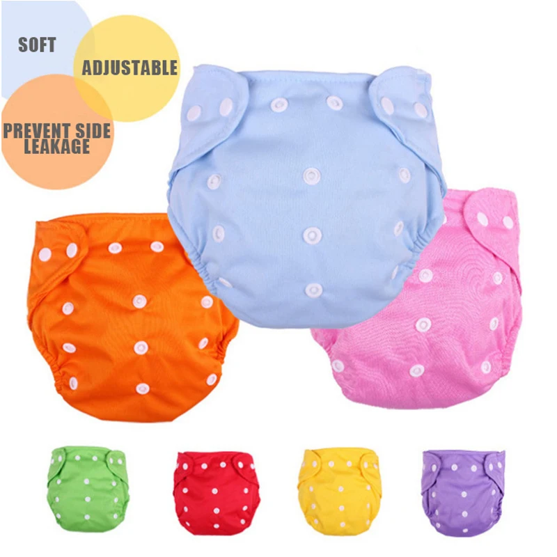 2021 cloth diapers washable diapers adjustable pull-up pants baby washable baby breathable waterproof padded diaper pants