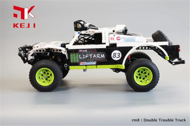 KEJI RC Baja Trophy Truck Motor Power Function Fit MOC-4874 Model Model Building Blocks Bricks Kit DIY Toys Christmas Gift