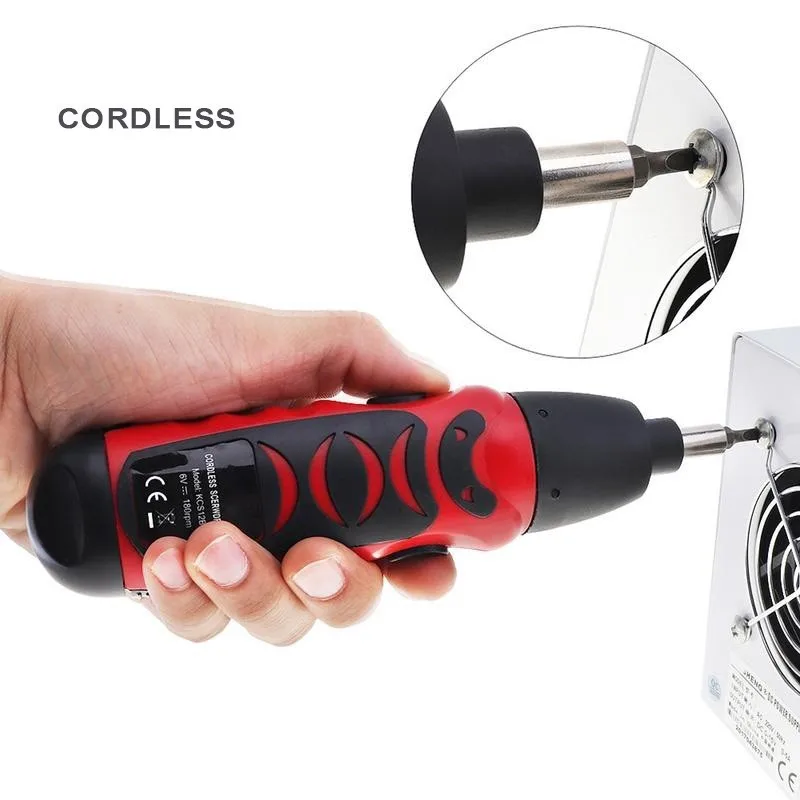 Mini Electric Screwdriver Battery Operated Cordless Screw Driver Drill Tool Set Bidirectional Switch With 11pcs or 14pcs Screws