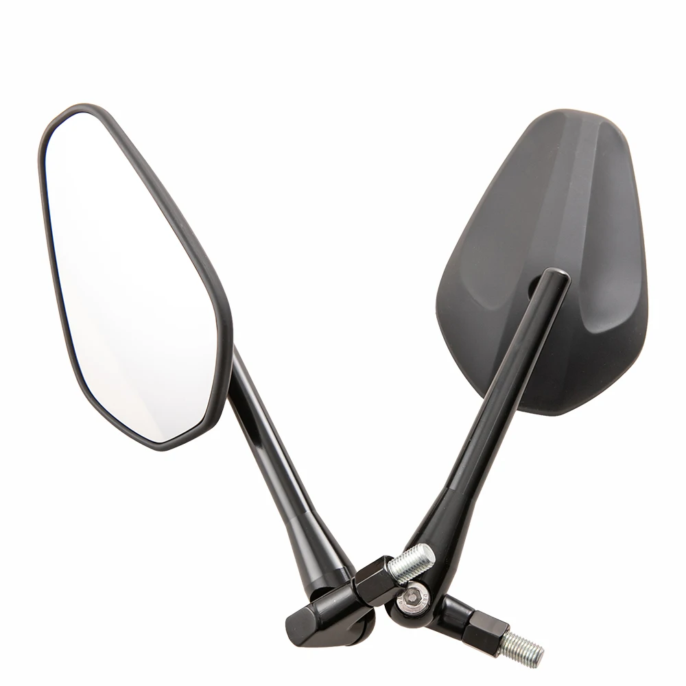 Universal Motorcycle Mirrors 10mm & 5/16 inch for Aprilia Moto Guzzi MV Agusta GY6 Scooter Dirt Street Quad