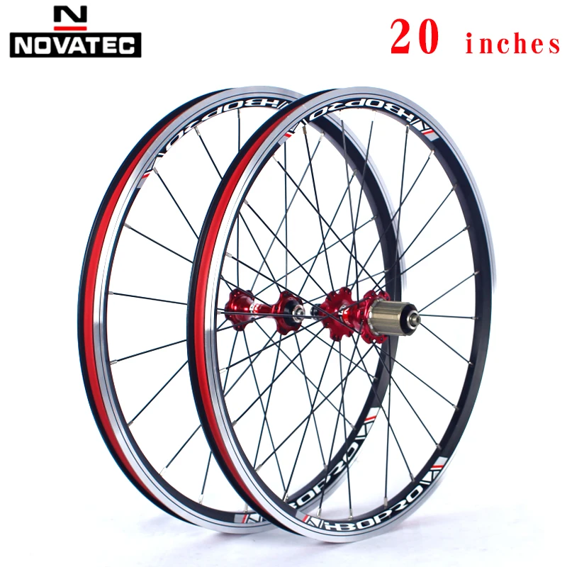 Bicycle Wheelset 20inch Novatec A271/F372SB V brake 451 406 4bearing 7-11speed 20 24H Aluminum alloy Folding wheels With QR