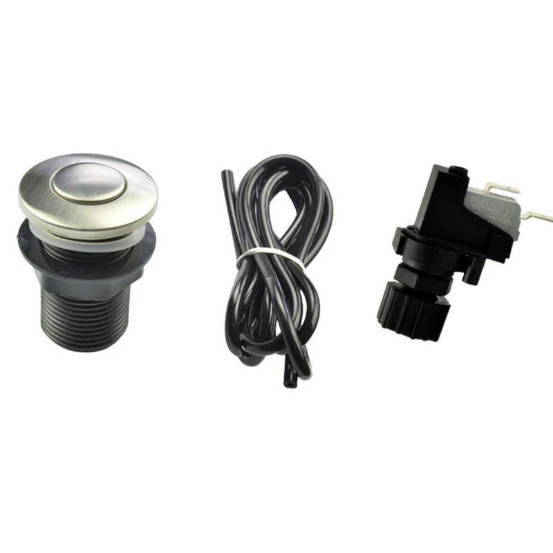 Garbage Disposal Air Switch with 1.5m Hose Sink Top Food Waste Disposer Push Button Replacement Disposer Accessories PR Sale