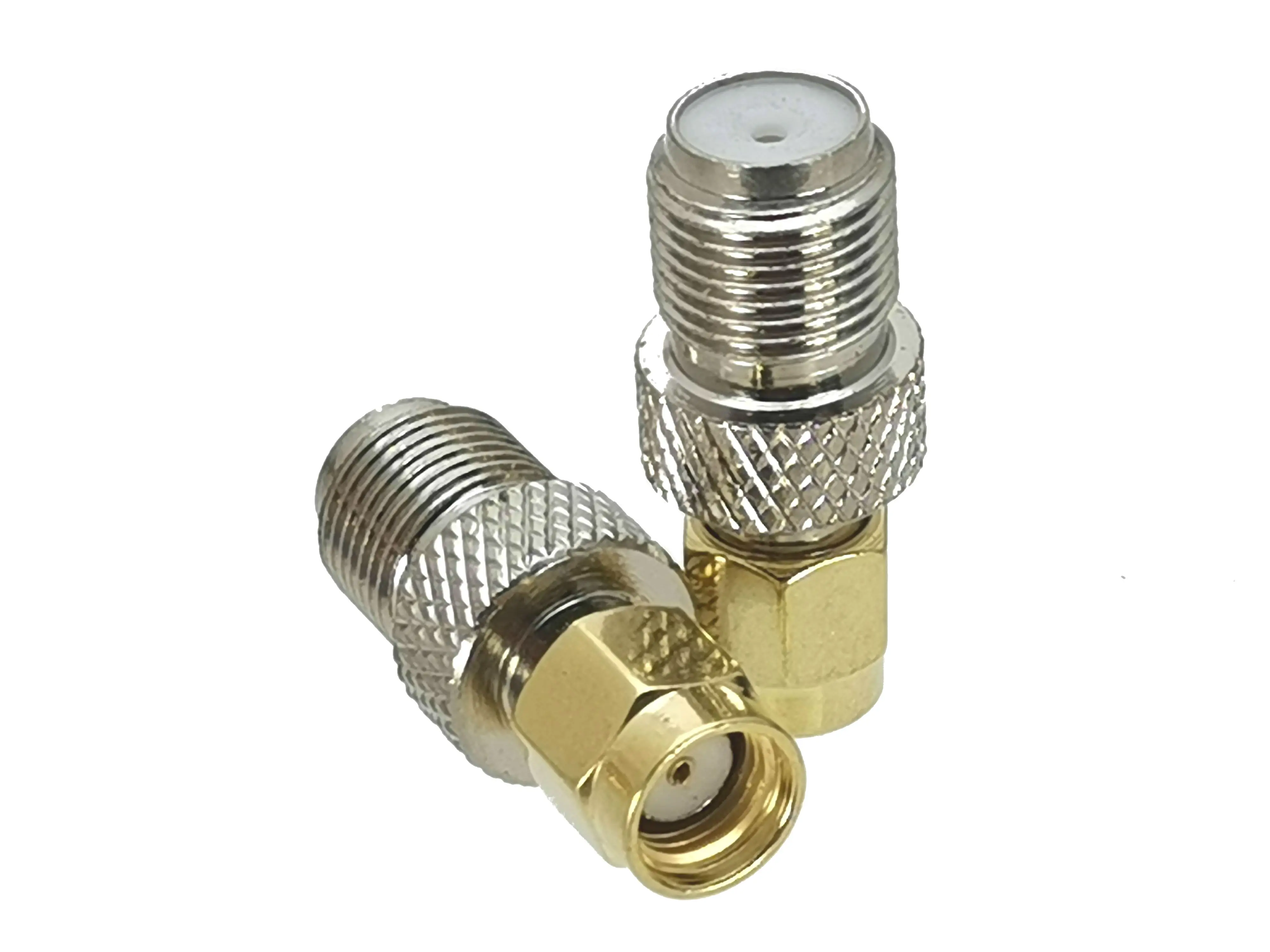 1Pcs F TV to RCA TV / TNC / FME / MiniUHF / IEC PAL DVB-T / F / SMA / MCX / RP-SMA Male plug & Female jack RF Adapter connector