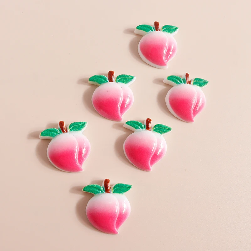 10pcs Cute Fruit Flatback Resin Charms for DIY Jewelry