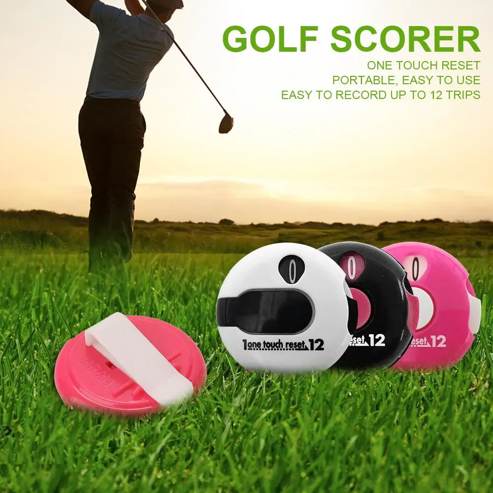 Mini Golf Score Counter PP Plastic Glove Hat Clip Style One-touch Reset Scorekeeper Scoring Tool Golf Supplies