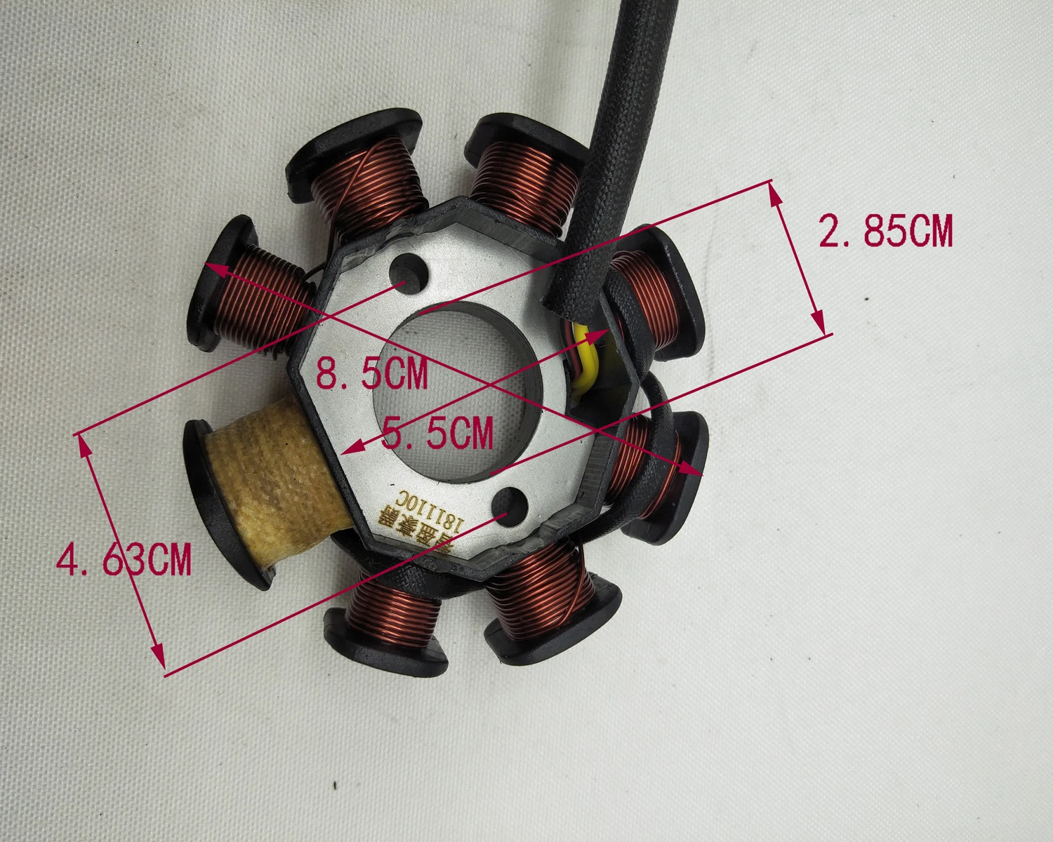 A633 Magneto Stator Coil For GY6 50CC 8 Pole Single Dual Ignition Stator 4 Wires Motorcycle Generator Magneto Stator Coil