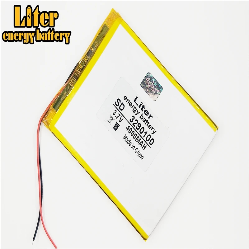 3.7V 4000mAh 3290100 Lithium Polymer Li-Po li ion Rechargeable Battery cells For Mp3 MP4 MP5 GPS PSP mobile bluetooth