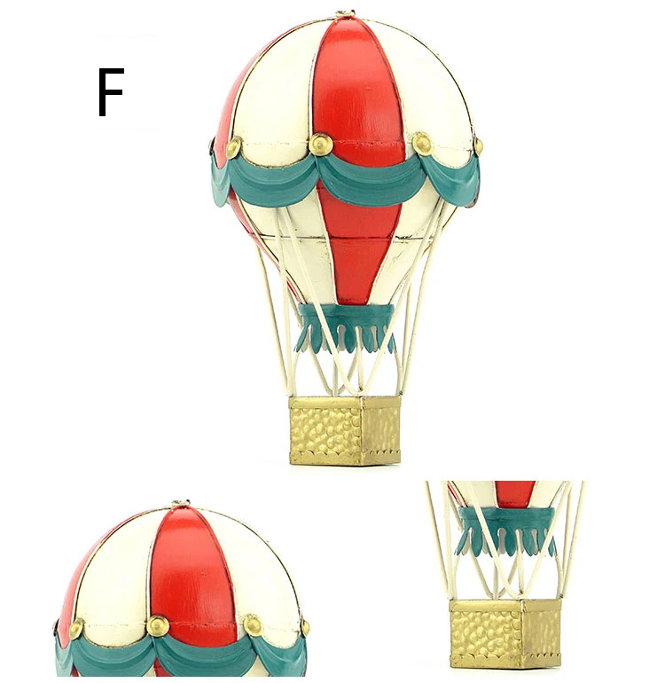 Iron Hot Air Balloon Retro Iron Model Europe Hanging Charm Art Decorations Colorful Turkey Balloons  home decor modern