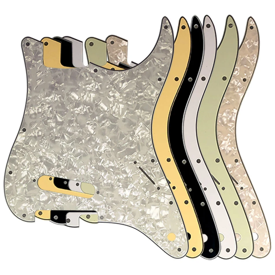 Guitar Pickguard - For USA / Mexico Fd Standard Strat 72\' 11 Screw Hole St With 1 Single Pickup Scratch Plate Multicolor Choice