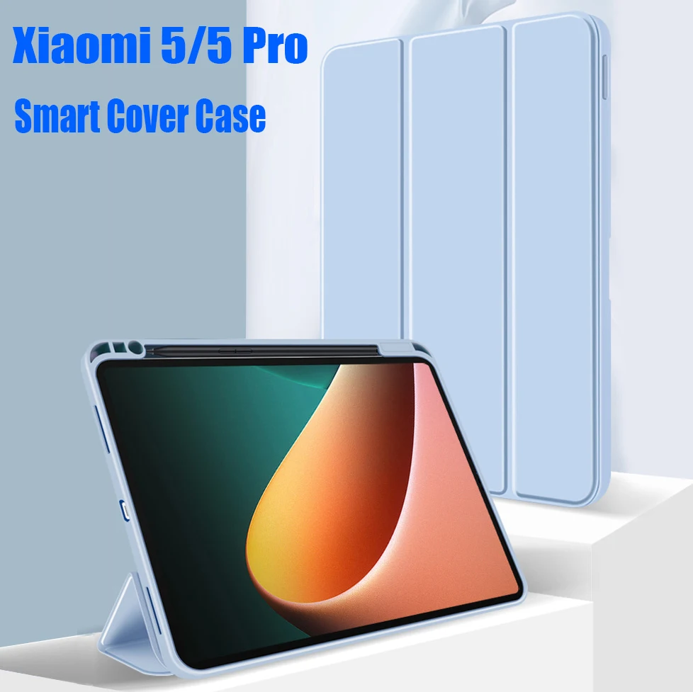 

Умный чехол-книжка из ТПУ Для XIAOMI 5 / 5 PRO 11 дюймов с держателем для карандашей ударопрочный