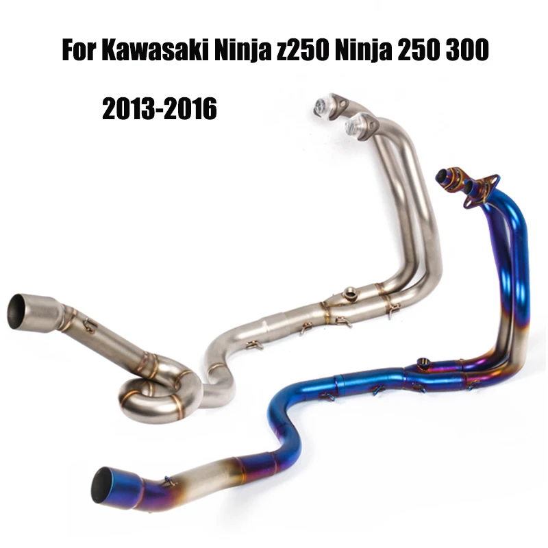 

Motorcycle Front Link Pipe Escape Connecting Section Exhaust Tube Slip On 51mm Muffler For Kawasaki Ninja Z250 250 300 2013-2016