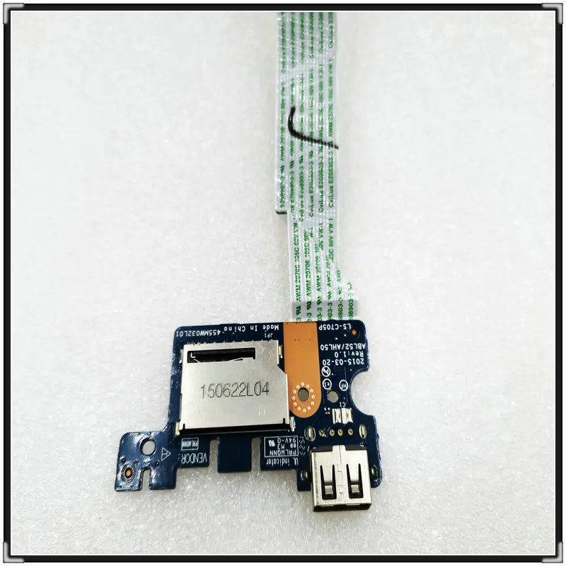 LS-C705P Laptop USB Port Card Reader Board With Cable ABL52/ABL50 LS-C705P For HP 15-AC 15-AF Series 100% Working