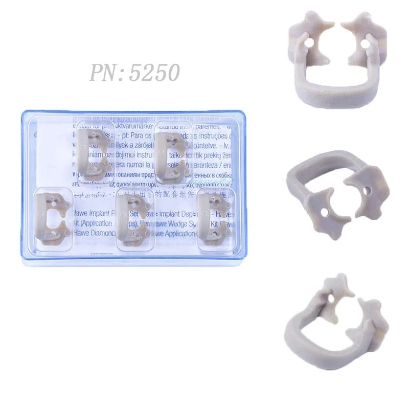 

high quality 5Pcs/Box Dental Soft Clamp Kerr Universal Rubber Dam Sundries Molar Teeth Polymer Dental Supplies Dentist Tools