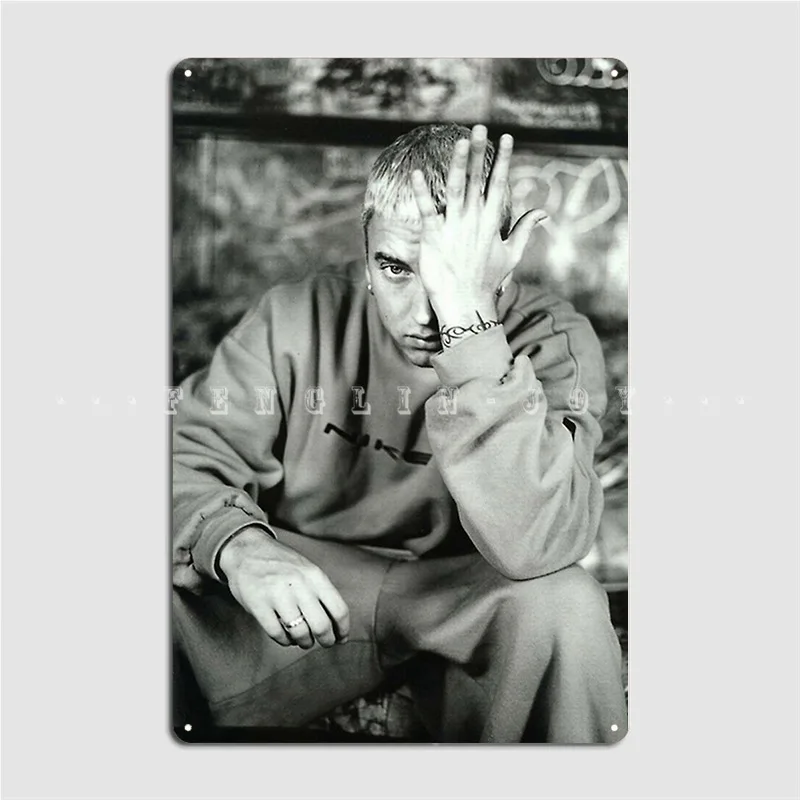 Slim Shady Metal Sign Wall Mural Party Personalized Wall Decor Tin Sign Poster