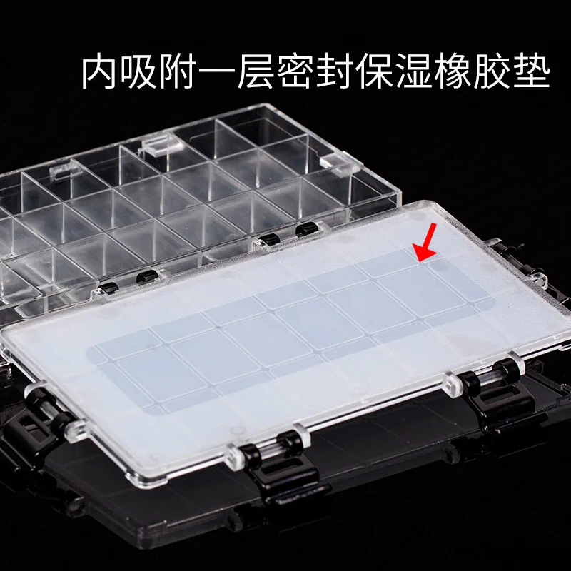 24/36 Grid Packed Small Lattice Pigment Moisturizing Box Silicone Pad Leak-proof Color Box