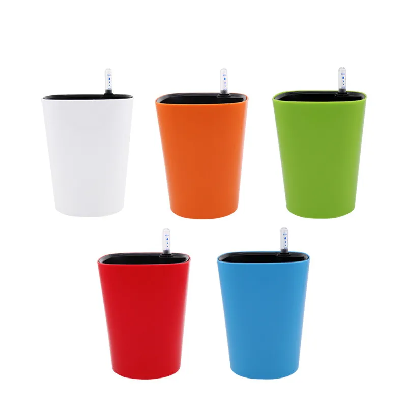 

Automatic Self Watering Flower Plants Pot 2023 New PP Self Watering Planters Flower Pots Indoor with Water Level Indicators