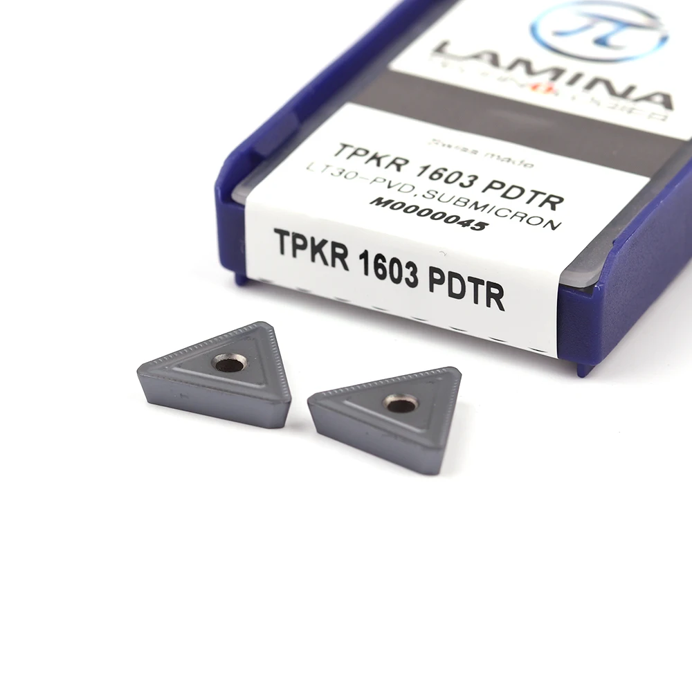 10pcs TPKR 1603 PDTR LT30 TPKN 100% Originale inserto in metallo duro CNC Lama fresa inserti tornio CNC Da Taglio Mulino utensile di tornitura