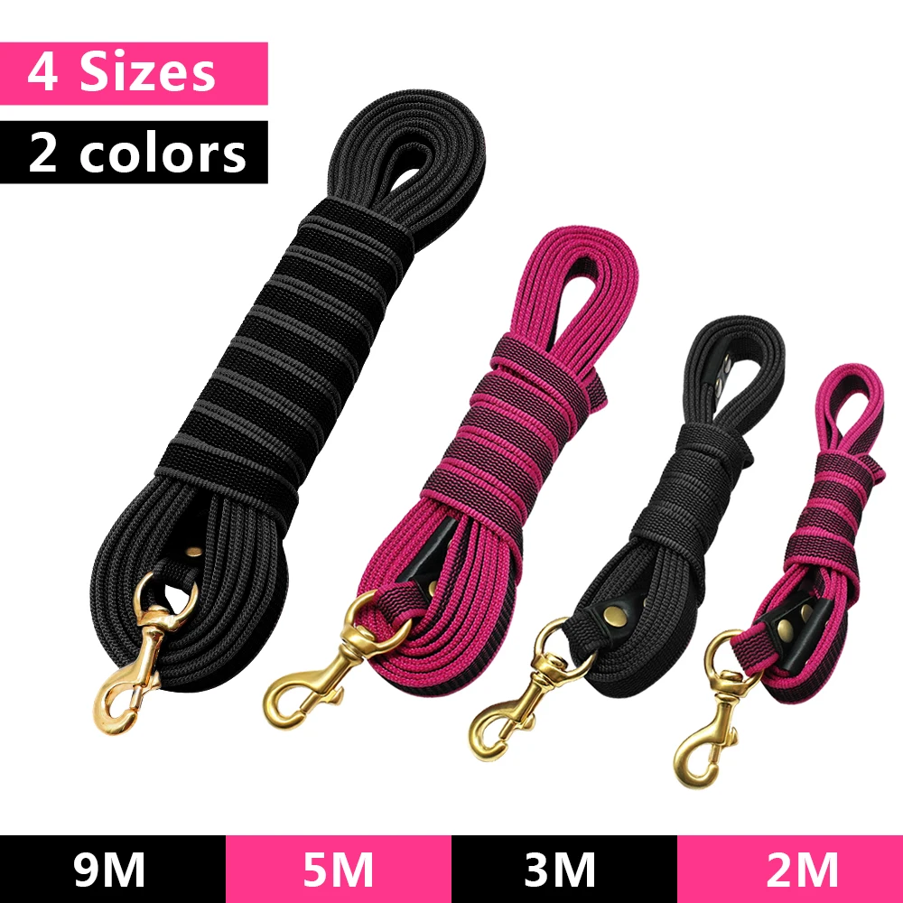 Dog Long Leashes Outdoor Pet Tracking Leash Rope Durable Strong Dog Leash for Medium Large Dogs Walking Training 2M/3M/5M/9M