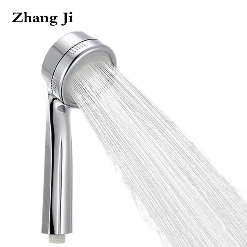 ZhangJi Bathroom SPA Shower Head 300% Super Pressure With Chrome Rainfall Sprinkler Water Saving Softener Filters Showerhead